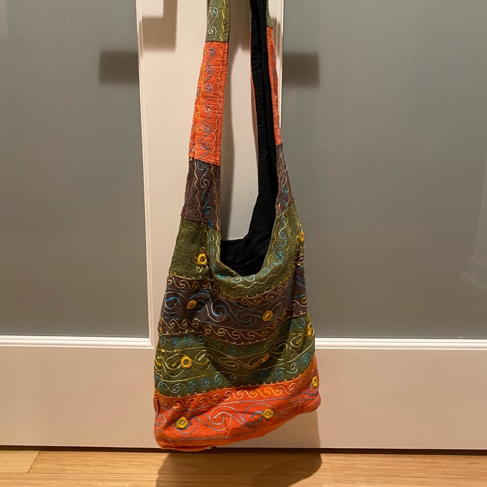 Bohemian shoulder or crossbody bag